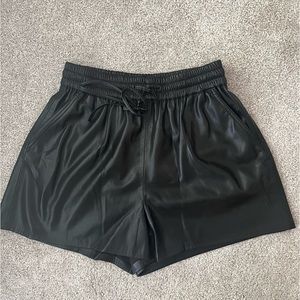 Good American Better Than Leather Shorts